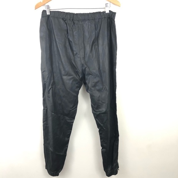 AG Adriano Coated Black Tapered Pants L - Picture 4 of 12